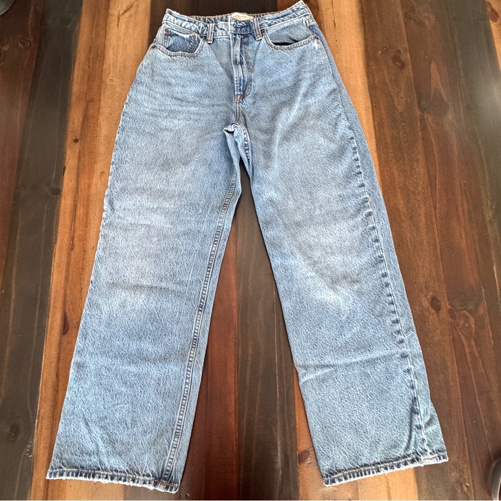Abercrombie & Fitch Blue Straight Leg Jeans